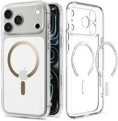 Spigen Ultra Hybrid MagFit iPhone 18 Pro Max / 17 Pro Max Hoesje Clear Goud afbeelding