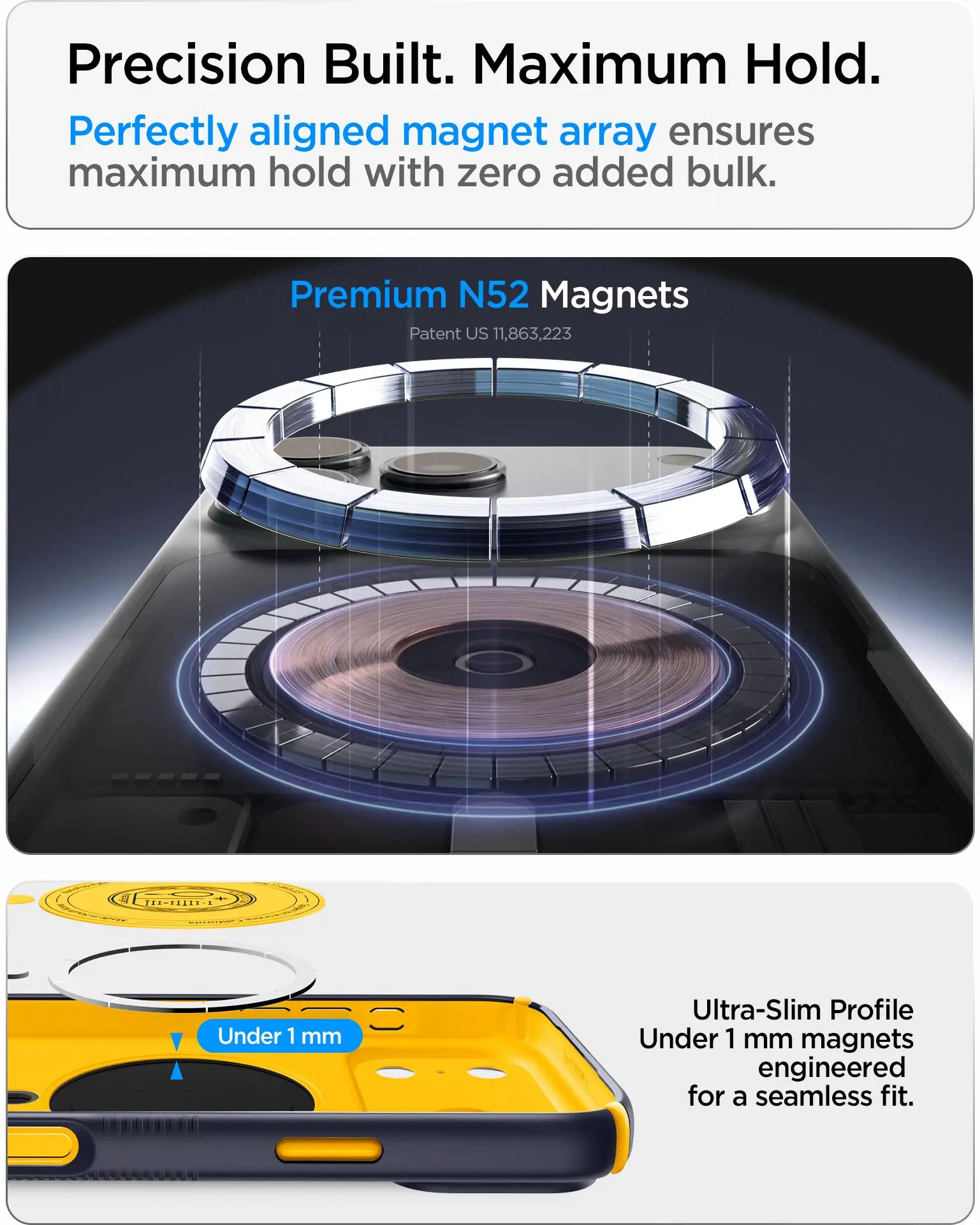 Spigen Nano Pop Hybrid MagFit iPhone 18 Pro Max / 17 Pro Max Back Cover Blauw afbeelding 5
