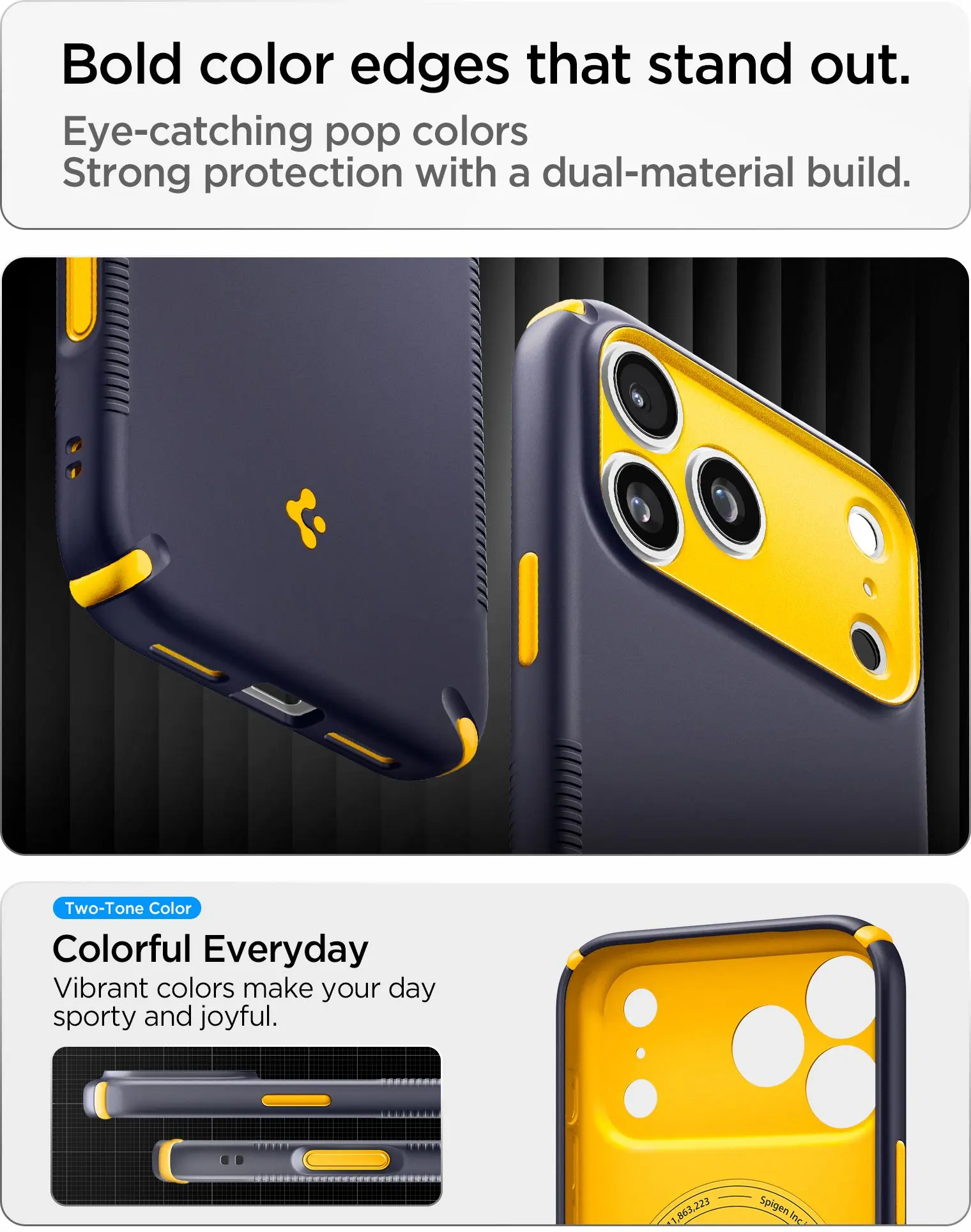 Spigen Nano Pop Hybrid MagFit iPhone 18 Pro Max / 17 Pro Max Back Cover Blauw afbeelding 7