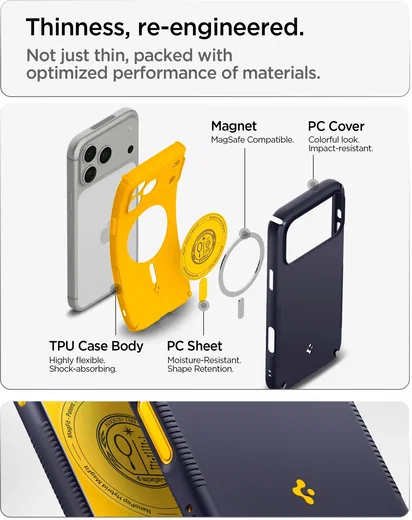 Spigen Nano Pop Hybrid MagFit iPhone 18 Pro Max / 17 Pro Max Back Cover Blauw afbeelding 8