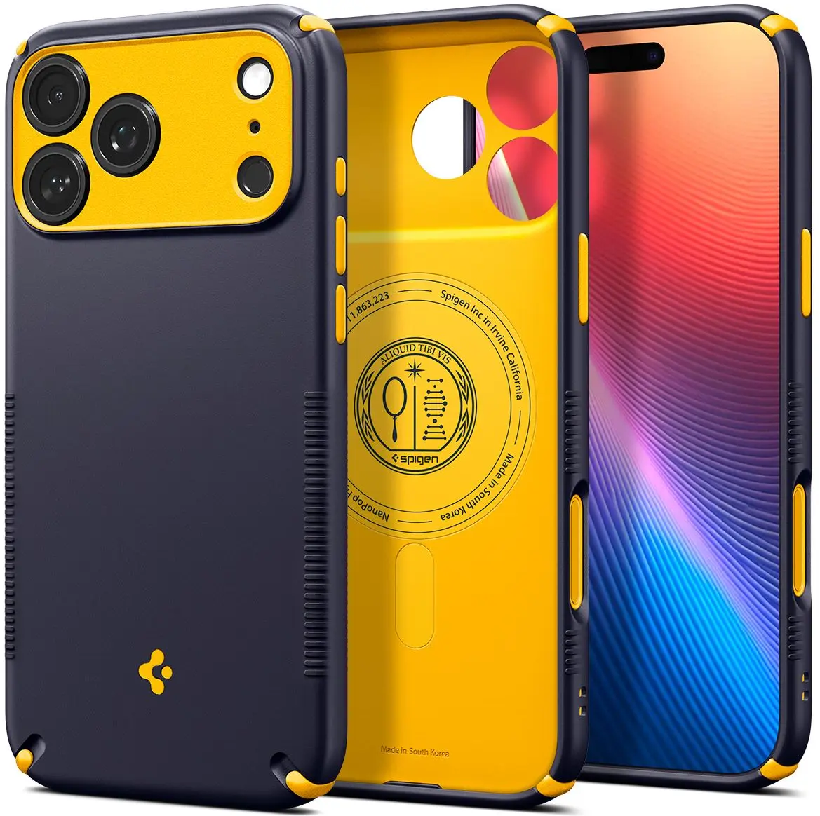 Spigen Nano Pop Hybrid MagFit iPhone 18 Pro Max / 17 Pro Max Back Cover Blauw afbeelding 2