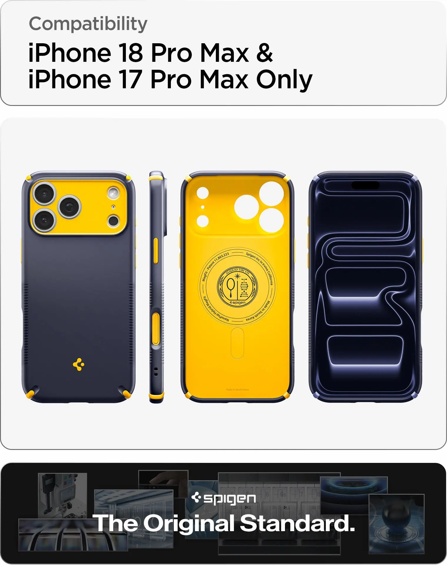 Spigen Nano Pop Hybrid MagFit iPhone 18 Pro Max / 17 Pro Max Back Cover Blauw afbeelding 4