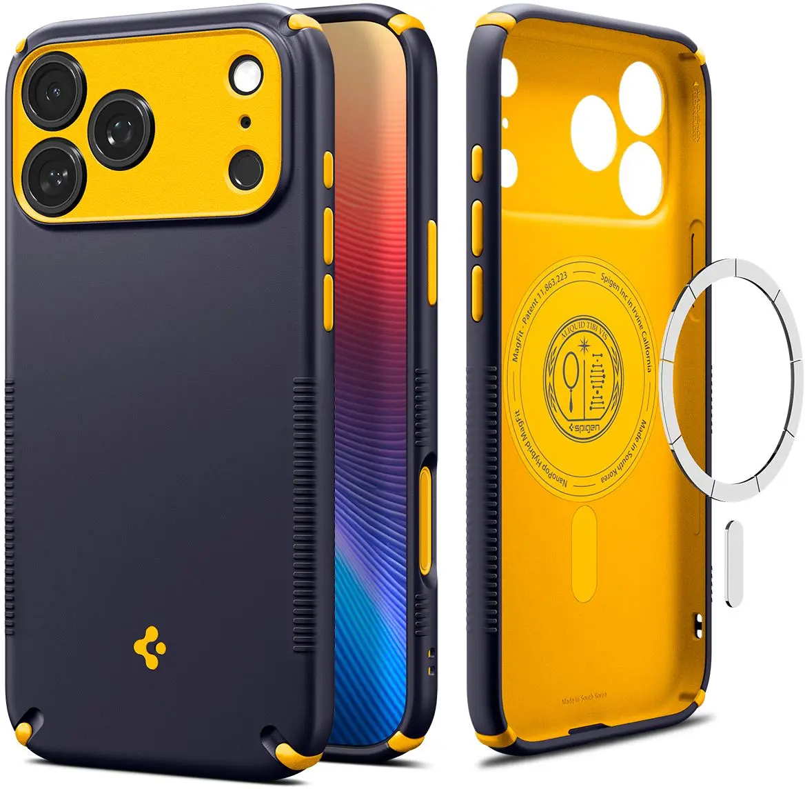 Spigen Nano Pop Hybrid MagFit iPhone 18 Pro Max / 17 Pro Max Back Cover Blauw afbeelding 1
