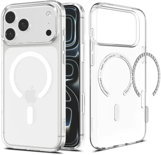 Spigen Liquid Crystal iPhone 18 Pro Max / 17 Pro Max Hoesje MagSafe Clear Wit afbeelding 2
