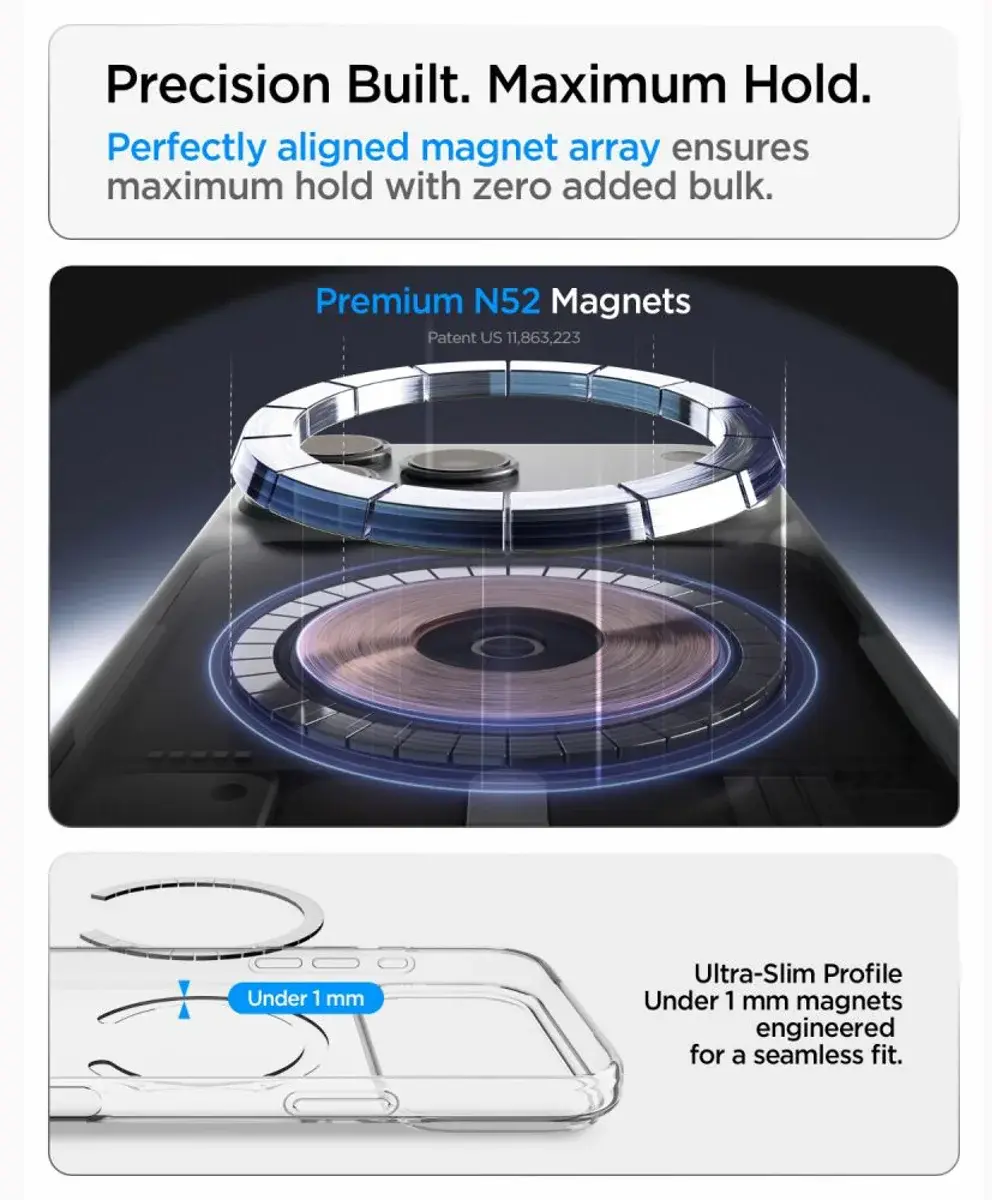 Spigen Liquid Crystal iPhone 18 Pro Max / 17 Pro Max Hoesje MagSafe Clear Wit afbeelding 5