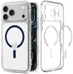 Spigen Ultra Hybrid MagFit iPhone 18 Pro Max / 17 Pro Max Hoesje Clear Blauw afbeelding