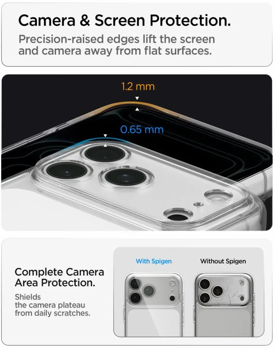 Spigen Ultra Hybrid Apple iPhone 18 Pro Max / 17 Pro Max Hoesje Transparant afbeelding 6