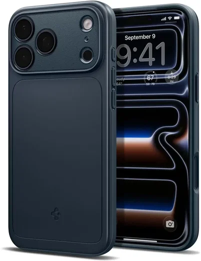 Spigen Thin Fit MagFit iPhone 18 Pro Max / 17 Pro Max Hoesje MagSafe Metal Slate afbeelding 2