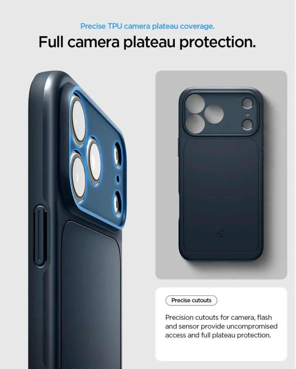 Spigen Thin Fit MagFit iPhone 18 Pro Max / 17 Pro Max Hoesje MagSafe Metal Slate afbeelding 7