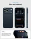 Spigen Thin Fit MagFit iPhone 18 Pro Max / 17 Pro Max Hoesje MagSafe Metal Slate afbeelding 5