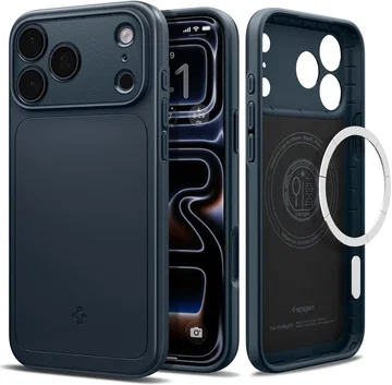 Spigen Thin Fit MagFit iPhone 18 Pro Max / 17 Pro Max Hoesje MagSafe Metal Slate