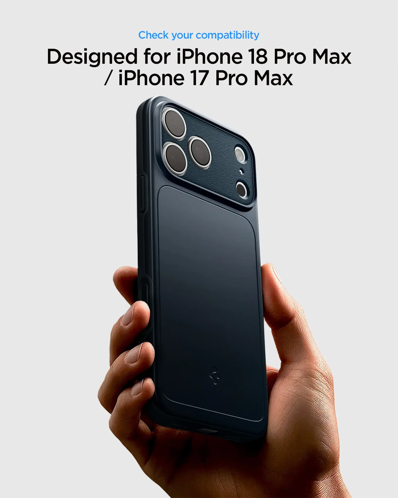 Spigen Thin Fit MagFit iPhone 18 Pro Max / 17 Pro Max Hoesje MagSafe Metal Slate afbeelding 4