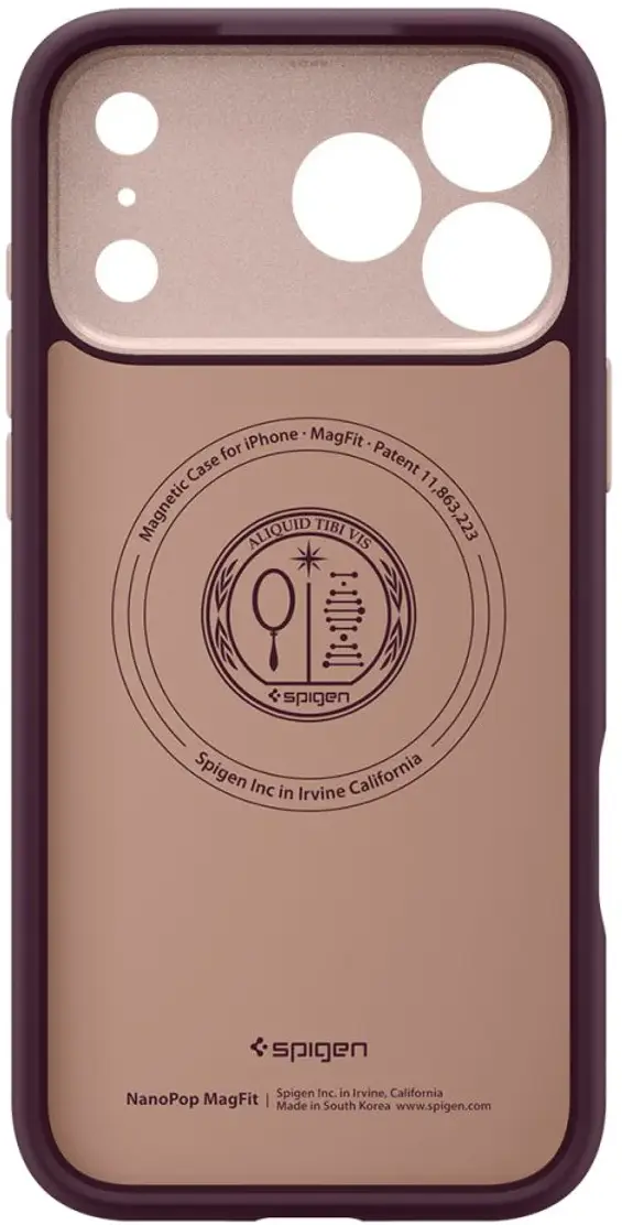 Spigen Nano Pop MagFit iPhone 18 Pro Max / 17 Pro Max Hoesje MagSafe Burgundy afbeelding 9
