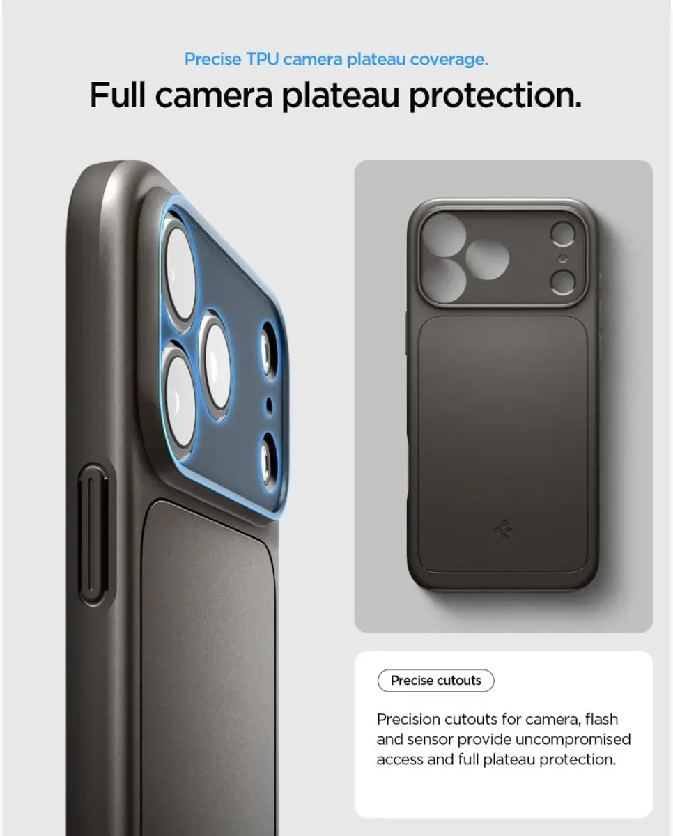 Spigen Thin Fit MagFit iPhone 18 Pro Max / 17 Pro Max Hoesje MagSafe Gunmetal afbeelding 7
