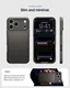 Spigen Thin Fit MagFit iPhone 18 Pro Max / 17 Pro Max Hoesje MagSafe Gunmetal afbeelding 5
