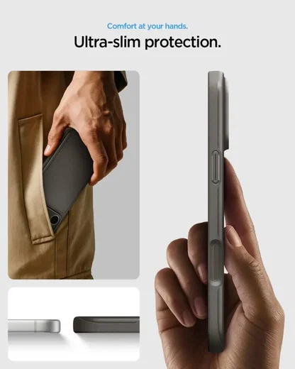 Spigen Thin Fit MagFit iPhone 18 Pro Max / 17 Pro Max Hoesje MagSafe Gunmetal afbeelding 3