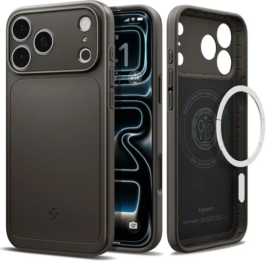 Spigen Thin Fit MagFit iPhone 18 Pro Max / 17 Pro Max Hoesje MagSafe Gunmetal afbeelding 1