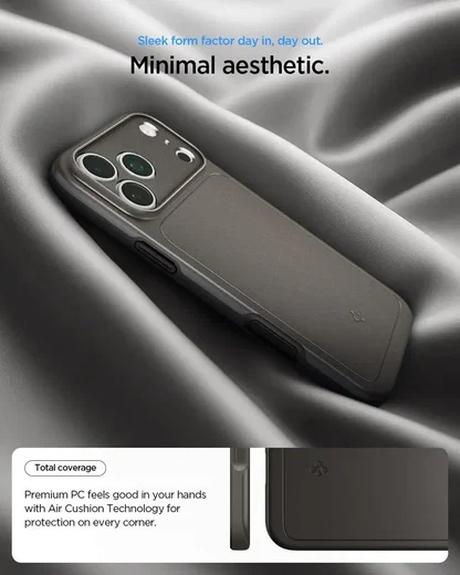 Spigen Thin Fit MagFit iPhone 18 Pro Max / 17 Pro Max Hoesje MagSafe Gunmetal afbeelding 6