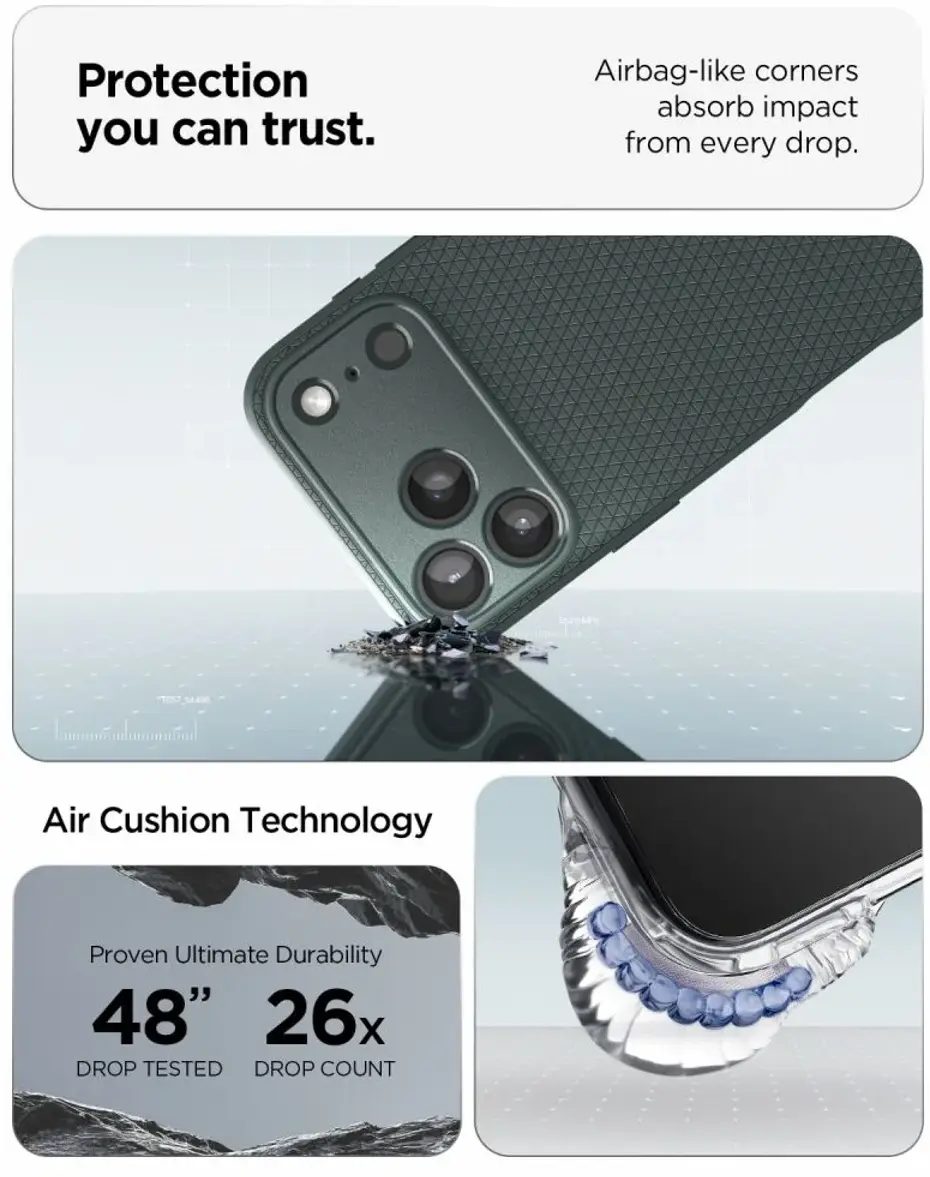 Spigen Liquid Air Apple iPhone 18 Pro Max / 17 Pro Max Hoesje Back Cover Groen afbeelding 3