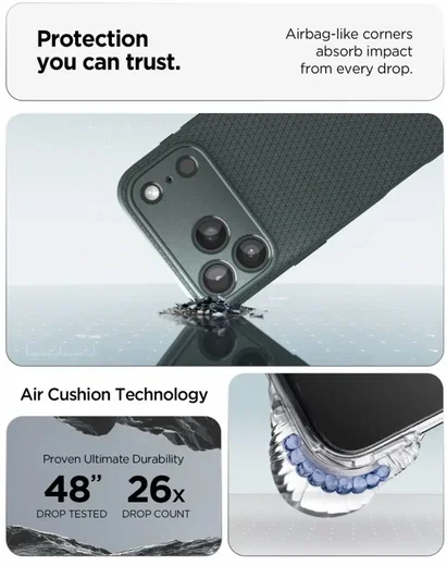 Spigen Liquid Air Apple iPhone 18 Pro Max / 17 Pro Max Hoesje Back Cover Groen afbeelding 3