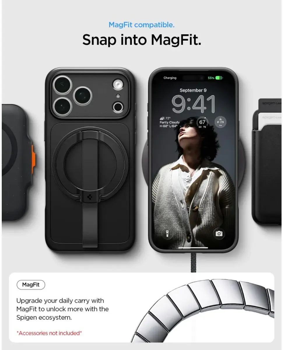 Spigen Thin Fit MagFit iPhone 18 Pro Max / 17 Pro Max Hoesje MagSafe Zwart afbeelding 9