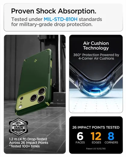Spigen Nano Pop Hybrid MagFit iPhone 18 Pro Max / 17 Pro Max Back Cover Groen afbeelding 3
