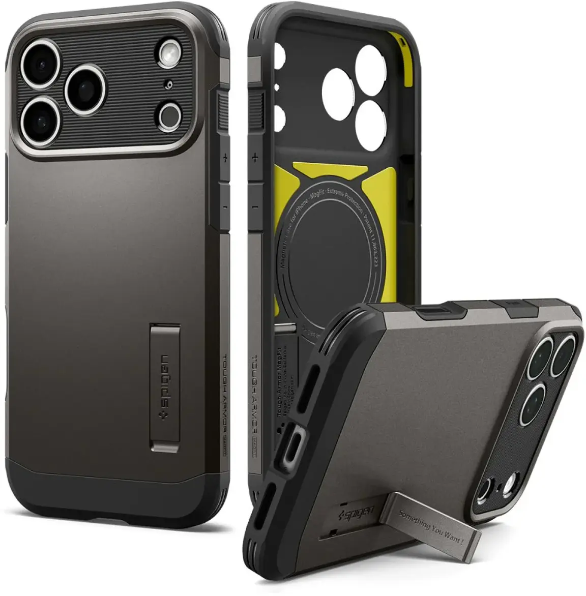 Spigen Tough Armor T iPhone 18 Pro Max / 17 Pro Max Hoesje MagSafe Gunmetal afbeelding 11