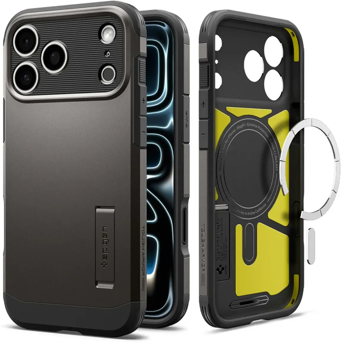 Spigen Tough Armor T iPhone 18 Pro Max / 17 Pro Max Hoesje MagSafe Gunmetal afbeelding 1