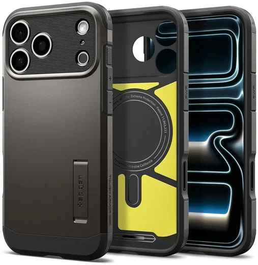 Spigen Tough Armor T iPhone 18 Pro Max / 17 Pro Max Hoesje MagSafe Gunmetal afbeelding 2