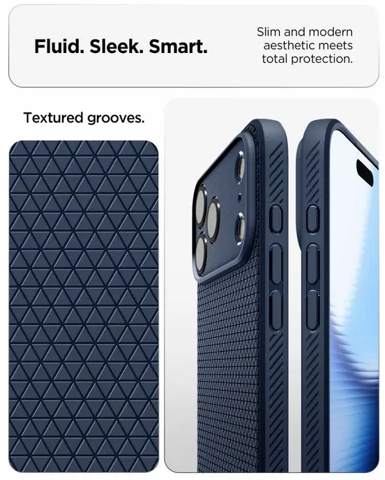 Spigen Liquid Air Apple iPhone 18 Pro Max / 17 Pro Max Hoesje Back Cover Blauw afbeelding 4