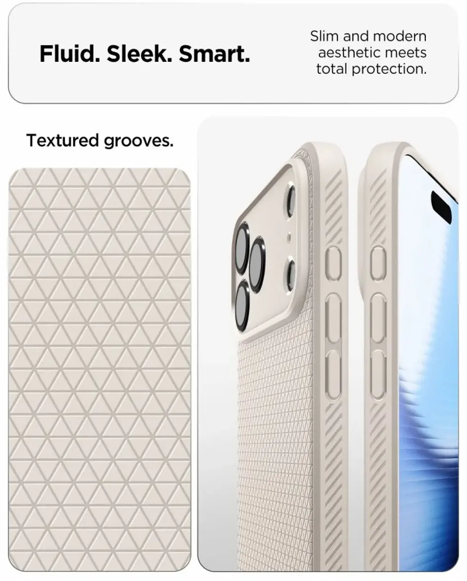 Spigen Liquid Air Apple iPhone 18 Pro Max / 17 Pro Max Hoesje Titanium afbeelding 3