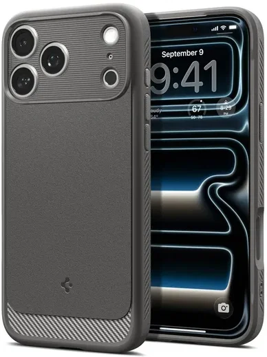 Spigen Rugged Armor MagFit iPhone 18 Pro Max / 17 Pro Max Hoesje MagSafe Grijs afbeelding 2