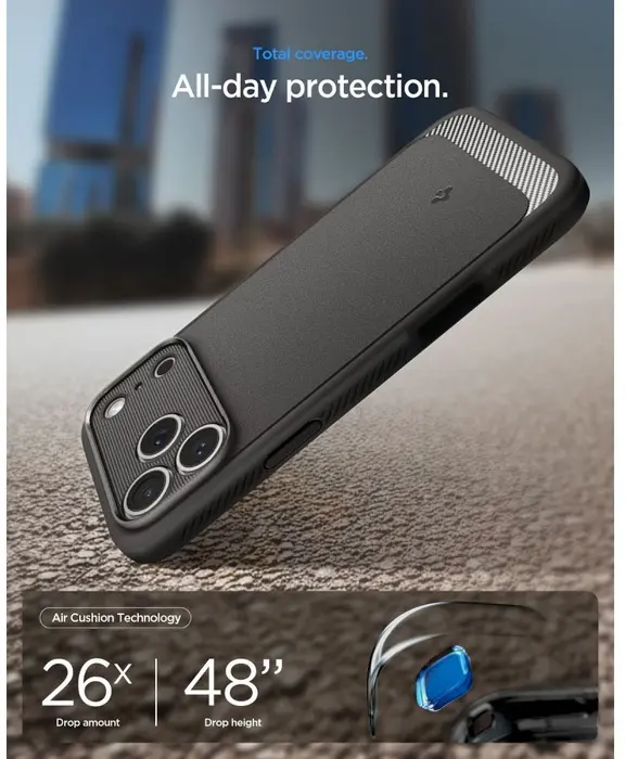 Spigen Rugged Armor MagFit iPhone 18 Pro Max / 17 Pro Max Hoesje MagSafe Grijs afbeelding 3