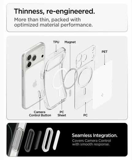 Spigen Ultra Hybrid T Apple iPhone 18 Pro Max / 17 Pro Max Hoesje MagSafe Wit afbeelding 5