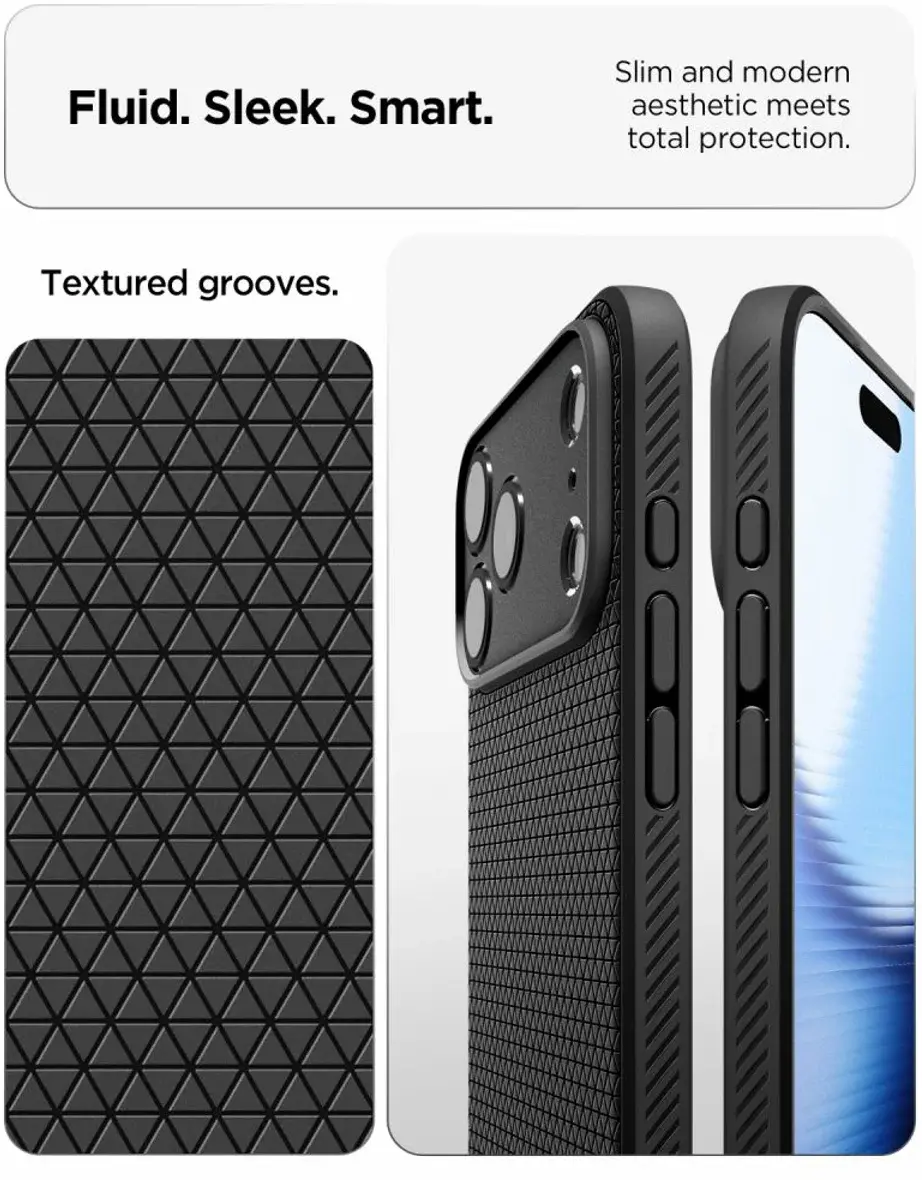 Spigen Liquid Air Apple iPhone 18 Pro Max / 17 Pro Max Hoesje Back Cover Zwart afbeelding 4