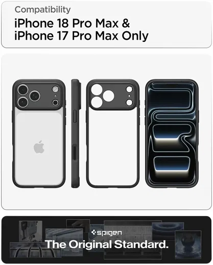 Spigen Ultra Hybrid Apple iPhone 18 Pro Max / 17 Pro Max Hoesje Matte Zwart afbeelding 4