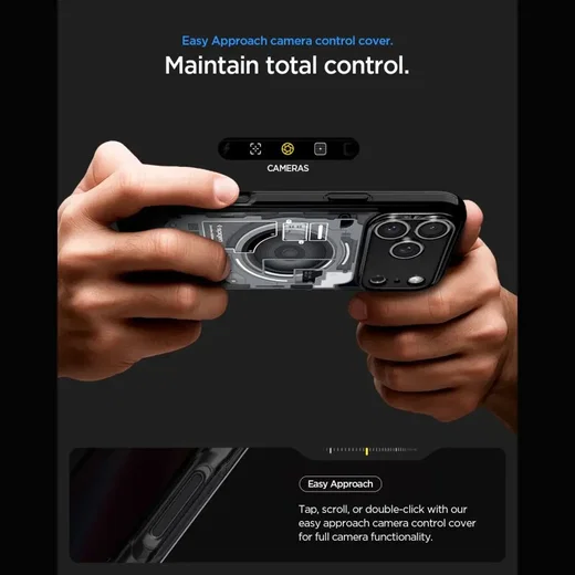 Spigen Ultra Hybrid MagFit iPhone 18 Pro Max / 17 Pro Max Hoesje Zero One Zwart afbeelding 8
