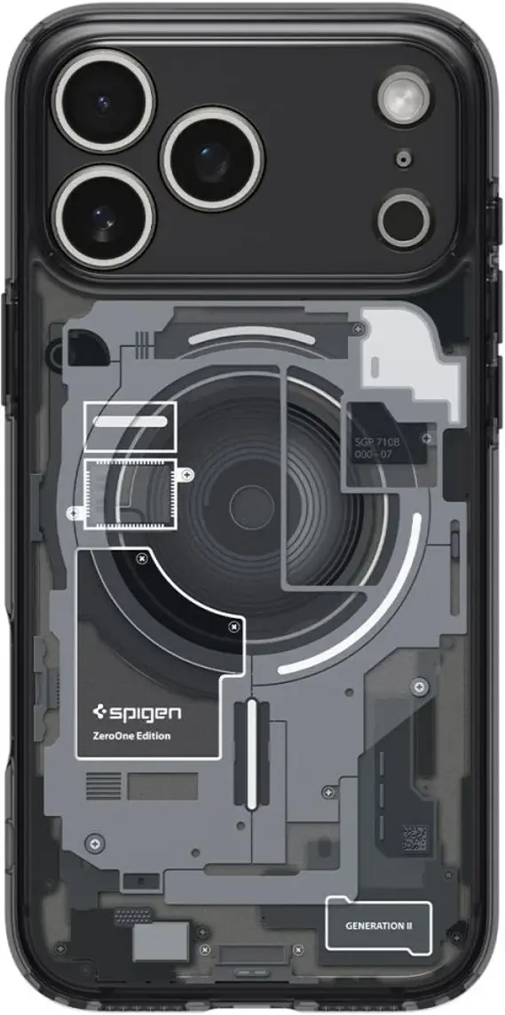 Spigen Ultra Hybrid MagFit iPhone 18 Pro Max / 17 Pro Max Hoesje Zero One Zwart afbeelding 9