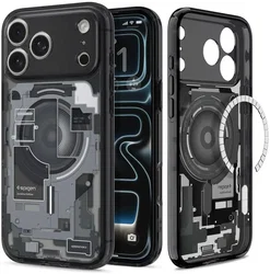 Spigen Ultra Hybrid MagFit iPhone 18 Pro Max / 17 Pro Max Hoesje Zero One Zwart afbeelding