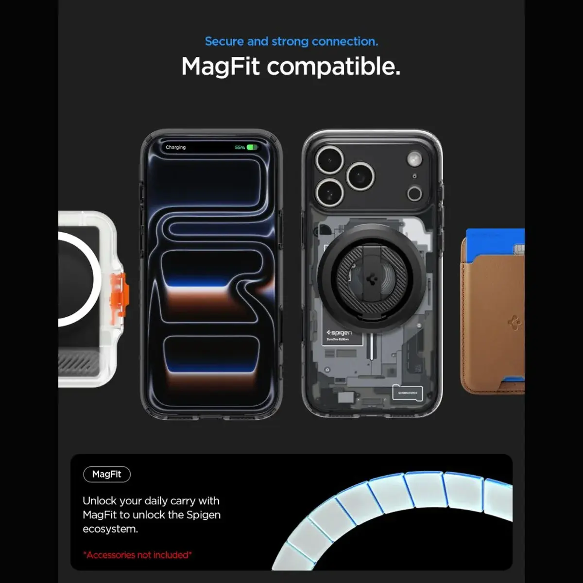 Spigen Ultra Hybrid MagFit iPhone 18 Pro Max / 17 Pro Max Hoesje Zero One Zwart afbeelding 6