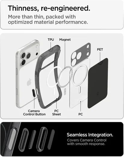 Spigen Ultra Hybrid T Apple iPhone 18 Pro Max / 17 Pro Max Hoesje MagSafe Zwart afbeelding 5