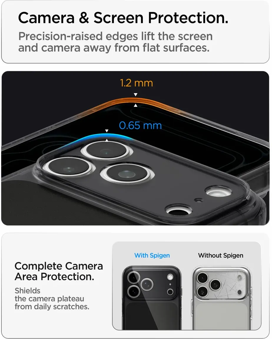 Spigen Ultra Hybrid T Apple iPhone 18 Pro Max / 17 Pro Max Hoesje MagSafe Zwart afbeelding 8