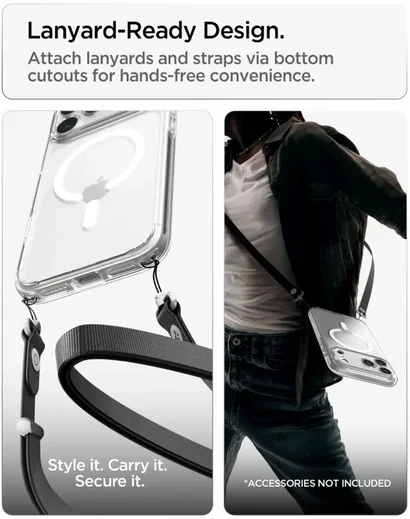 Spigen Ultra Hybrid MagFit iPhone 18 Pro Max / 17 Pro Max Hoesje Clear Wit afbeelding 10