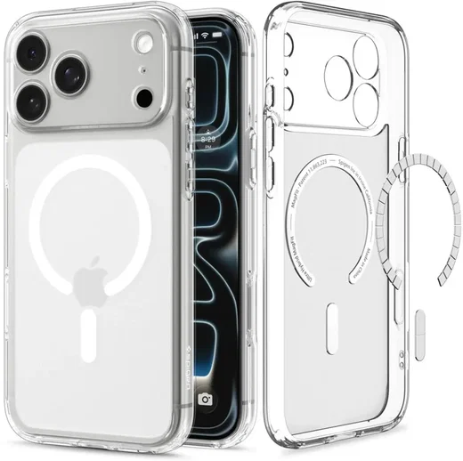 Spigen Ultra Hybrid MagFit iPhone 18 Pro Max / 17 Pro Max Hoesje Wit afbeelding 2