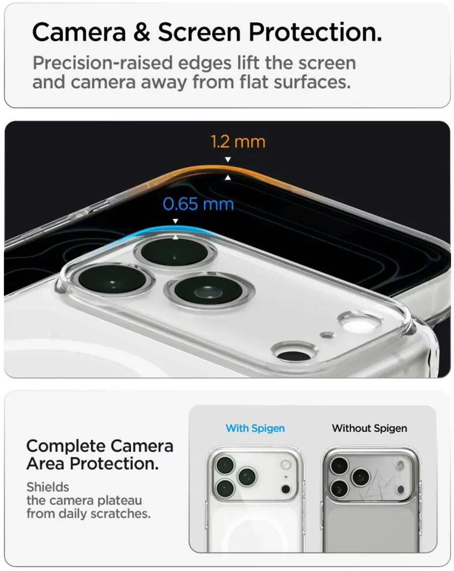 Spigen Ultra Hybrid MagFit iPhone 18 Pro Max / 17 Pro Max Hoesje Wit afbeelding 5