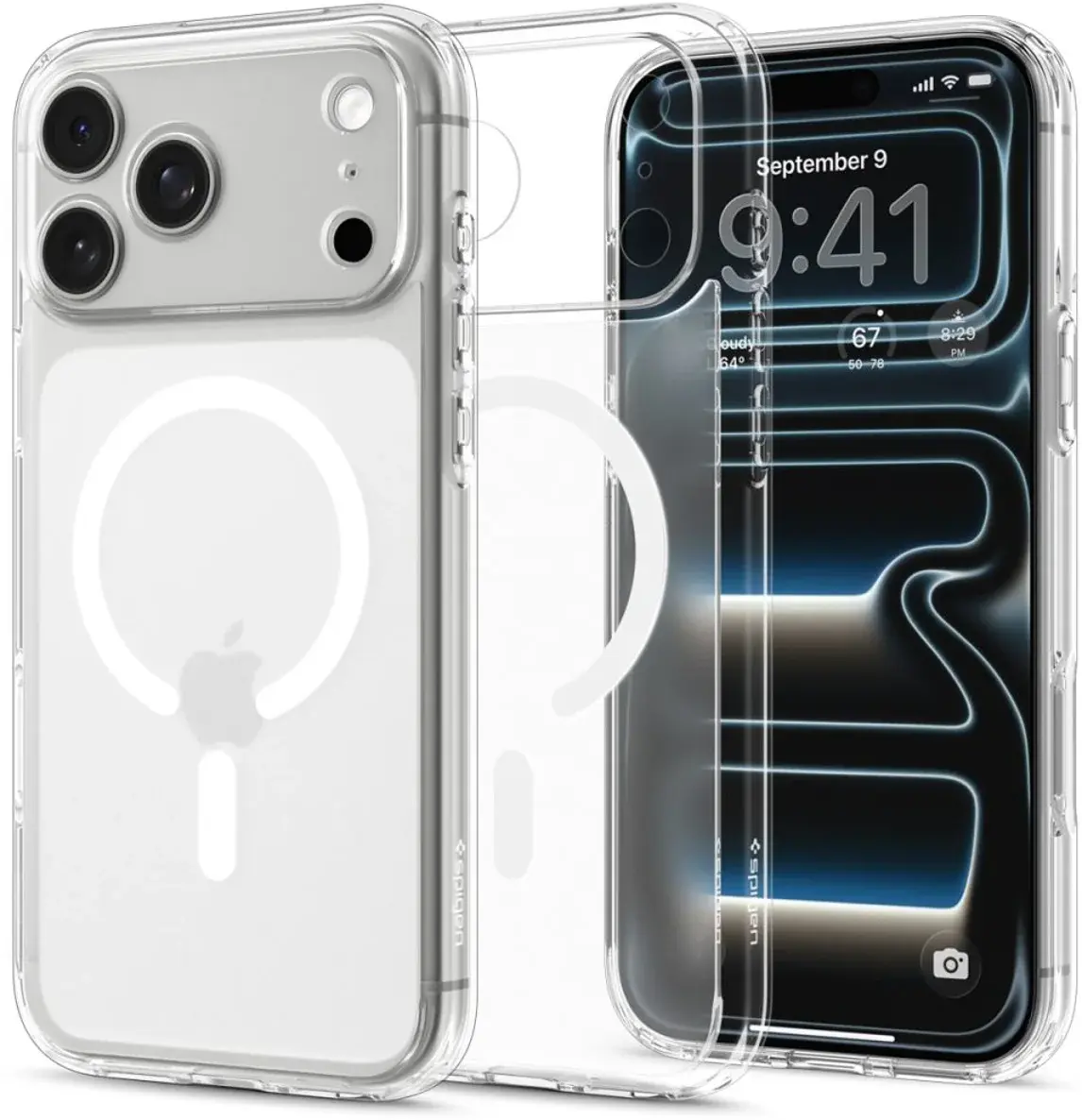 Spigen Ultra Hybrid MagFit iPhone 18 Pro Max / 17 Pro Max Hoesje Wit afbeelding 1