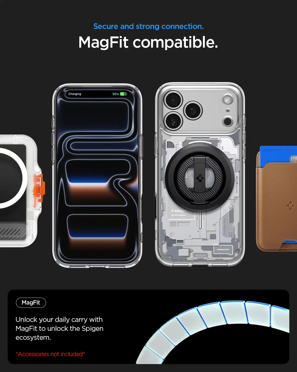 Spigen Ultra Hybrid MagFit iPhone 18 Pro Max / 17 Pro Max Hoesje Zero One Wit afbeelding 6
