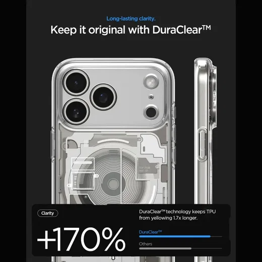 Spigen Ultra Hybrid MagFit iPhone 18 Pro Max / 17 Pro Max Hoesje Titanium afbeelding 3
