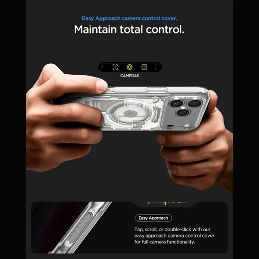 Spigen Ultra Hybrid MagFit iPhone 18 Pro Max / 17 Pro Max Hoesje Titanium afbeelding 8