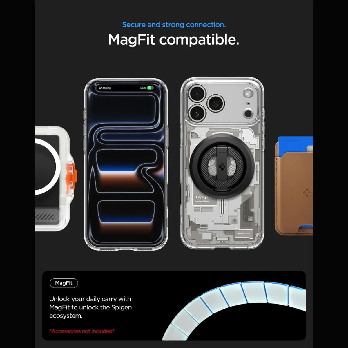 Spigen Ultra Hybrid MagFit iPhone 18 Pro Max / 17 Pro Max Hoesje Titanium afbeelding 6